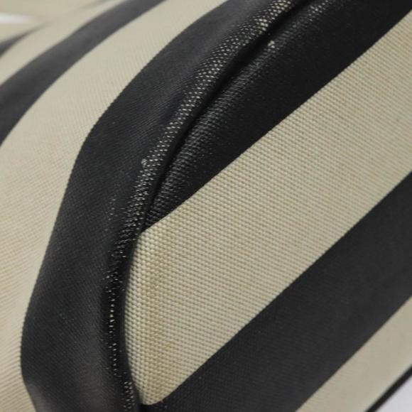 BURBERRY Blue Label Shoulder Bag Canvas Black White Auth...